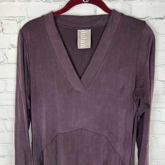 dolan Left Coast Women's Purple V-Neck Stretch Size Small Dress - Picture 3 of 6